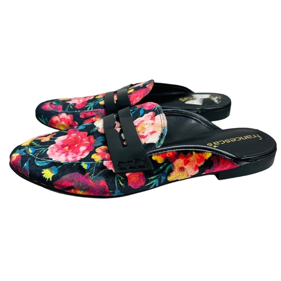FRANCESCA PAISLEY FLORAL MULES Slip-on Shoes Women’s Size 7 - Picture 3 of 12